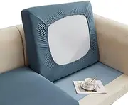Sofa Seat Cushion Covers, Sofa Cushion Slipcovers Stretch Velvet, Couch Cushion Covers for Universal Sofa Slipcover 1 2 3 4 Seater L Shape with Elastic Bands (Color : #28, Size : 50-65cm*50-65cm)