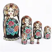Matryoshka Russian Nesting Dolls 7-Layer Nesting Dolls Handmade Hand-Painted Matryoshka Creative for New Year Wish Gift Happy Gift