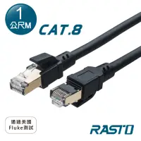 在飛比找momo購物網優惠-【RASTO】REC15 超極速 Cat8 鍍金接頭SFTP