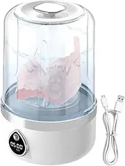 Underwear Washer | LED Display Small Portable Washing Machine | Compact Laundry Tool Deep Clean Clothes Cleaning for Dorm Home Apartment Camping Kids Baby Socks
