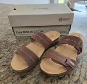 Clark's - April Dusk - Women's Sandals - 8 M - Brown - 72738 - New w/Box