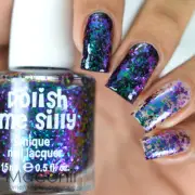 Polish Me Silly - Harmony - Blue Green Aqua Purple Shifting Flakie Nail Polish