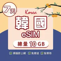 在飛比找momo購物網優惠-【環亞電訊】eSIM韓國7天總量10GB(24H自動發貨免等