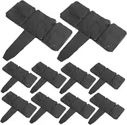 Kisangel Temporary Backyard Fencing 10 Pack Small Garden Edging Reusable Plastic Privacy Panels Easy Install Fence Barrier