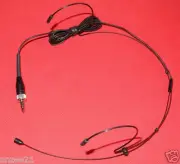 BLACK Double ear Headworn Headset Mic Microphone for SENNHEISER wireless system