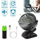 Rechargeable Portable Adjustable Clip Fan Cooling Mini Desk Baby Stroller Fan