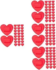 FOMIYES 4sets Novelty Heart Shaped for Care Hemostatic Patches First Aid Patches Small Heart Shape Bandage Water Resistant 50pcs*4