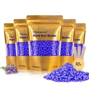 17.5 Oz Hard Body Hair Removal Wax Beads, European Lavender Depilatory Wax for