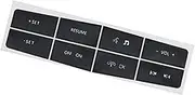 DEMULAX Button Sticker, for Mustang, 2010 2011 2012 Car Steering Wheel Switch Control Button Repair Sticker Decals Repair Decals Stickers Vehicle Speed Control Button