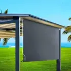 Outdoor Blinds, 2.4 X 2.5M Roller Blind Window Retractable Awning Sun Shade Sail