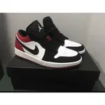 《情侶款》AIR JORDAN 1 LOW BLACK TOE(GS)黑腳趾 休閒板 公司 籃球 慢跑鞋