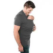 Men's Kangaroo Dad T-shirts Baby Carrier T-shirt Grey L