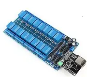 Ethernet Control Module Relay Module Board LAN WAN Network Web Server RJ45 Port and 16Channel Relay Controller Board