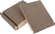 ifundom Triangular Shape Cat Scratcher Foldable Portable Cardboard Scratch Pad with for Indoor Cats Furniture Provides Healthy Outlet for Scratching for Spaces