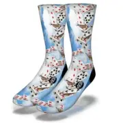 NEW ADULT / JUNIOR SAVVY SOX CASINO FALLING CARDS SOCKS LIMITED EDITION OSFA