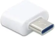 USB 3.0 to USB C Adapter - USB C Adapter, Type C Connector, USB Type C to USB Adapter, USB 3.0 C Female to C Male, Compatible with Most USB Type C Devices (White)
