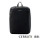 【CERRUTI 1881】限量2折 頂級義大利小牛皮後背包 CEZA05934M 全新專櫃展示品(黑色)