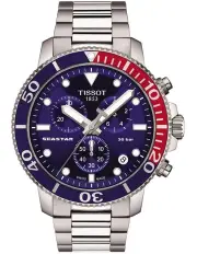 [Tissot] Seastar 1000 Chronograph T1204171104103 Watch in Blue
