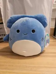 Kellytoy Squishmallows Blue Rocket Hammerhead Shark 9” Plush Toy NWT