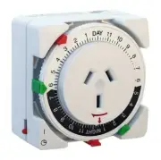 HPM EASY SET & GO TIMER 2-On/Off Switches, 24-Hour Rotating Arrows WHITE
