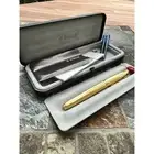 Vtg Parker Sonnet Fountain Pen Laque 5853 Gold 18K Gold Medium Pt New In Box