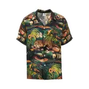 [ENDLESS JOY] ENDLESS JOY 'Leopardo Jungle' silk shirt Man M M Multicolor