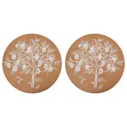 2PK LVD Cork Placemat S4 Topiary Decorative Home Kitchen Decor 30x30cm