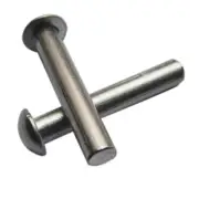 Qty 20 Rivet Solid Steel Round Head 3/16 DIA x 1" LONG