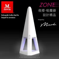 在飛比找Yahoo!奇摩拍賣優惠-Mdovia ZONE 時尚設計精品 夜燈吸塵器(晶透白) 