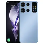 7.0inch Incell Full Screen 4G 5GLTE Phone 10cores 16G+512GB 48MP+72MP Cameras Android 14 Dual Cards 7000mAh Battery Cellphone Smart phone Col Blue