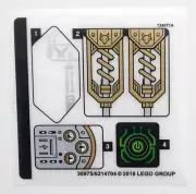 Lego 72005 Aaron's X-bow -- STICKER SHEET (NEW) -- Nexo Knights 2018 Underwood
