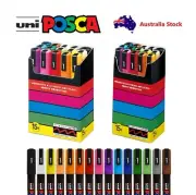 15 x Uni Posca Paint Marker Pen - Medium / Fine Point Set (PC3M15C / PC5M15C)
