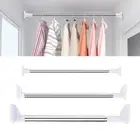 Tension Curtain Rod Spring Load Adjustable Pole Heavy Duty Bathroom Shower