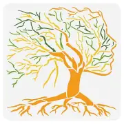 Tree of Life Stencil for DIY Crafts, Room Decor, Scrapbooking & Art Projects
