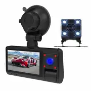 Dash Camera Car FHD Front Inside Rear Dashcam Touch Screen DVR Video Recorder
