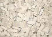 180 Pieces 2x4 white genertic building bricks, compatible to lego