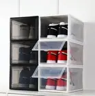 Extra Large Sneaker Display Cases Shoe Box Black Transparent Storage Show Case