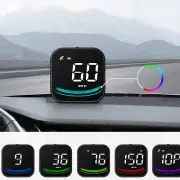 Mini Car HUD Head-Up Display Device HD GPS Speed Guide Speedometer Compass Car #