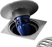 Shower Floor Drain Backflow Preventer One Way Drain Valve Sewer Core Magnetic Drainage Insert Drain Plug Oversized(2-3.9in hole) (Suitable for Tube Depth 2.56-4.13in) (Caliber 2-3.9in,Depth 3.15in)