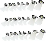 WOONEKY Toe Separators for Feet 24pcs Toe Spacers Set Nail Art Manicure for Women
