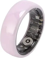 Smart Ring for Men Women, IP68 Fitness Tracker Smart Ring with Charging Cable, Step Counter for Walking, 7 Day Battery Life, Ceramic Material, IP68 (Size 10: Approx. 19.8mm / 0.78in Inner Diameter)