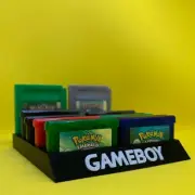 Gameboy 24 Game Cartridge Holder Nintendo GBA GBC Game Storage Black and White