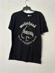 Motorhead T Shirt Mens Medium Ace of Spades Heavy Metal Rock Band Cards NWT