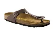 Birkenstock Gizeh Birko-Flor Nubuck Regular Fit Sandal (Mocha)