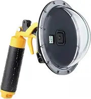SOONSUN Dome Port for GoPro Hero 8 Black Camera, 6 Inch Snorkeling Underwater Diving Dome Port Lens with Waterproof Housing Case Trigger and Floating Bobber Handle for GoPro Hero8 Black Action Camera