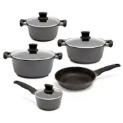 Westinghouse 5pc Non-Stick Cookware Pot & Pan Set w/Lid for Induction/Gas Top