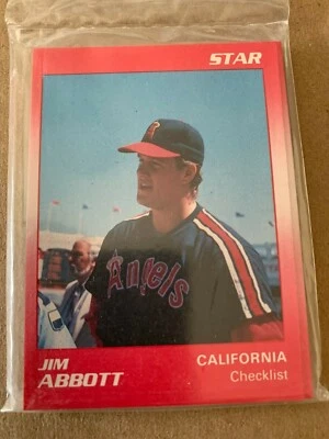 1990 STAR Co JIM ABBOTT California Angels RARE Red Set Factory Sealed MINT