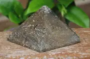 Solid Pyrite Pyramid Crystal Piece Polished & Raw Mineral Fools Gold 204 Grams