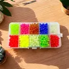 UP# 1000pcs/box Luminous Fishing Beads Hard Plastic Round Glow Beads Fishing Sto
