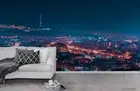 3D Overlook Night Cityscape Wallpaper Wall Mural Removable Self-adhesive 138